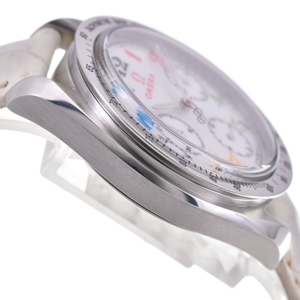 with paper OMEGA Speedmaster 3836.7036 Beijing Olympics 2008 White shell Dial Automatic Ladies
 Watch Q#143676