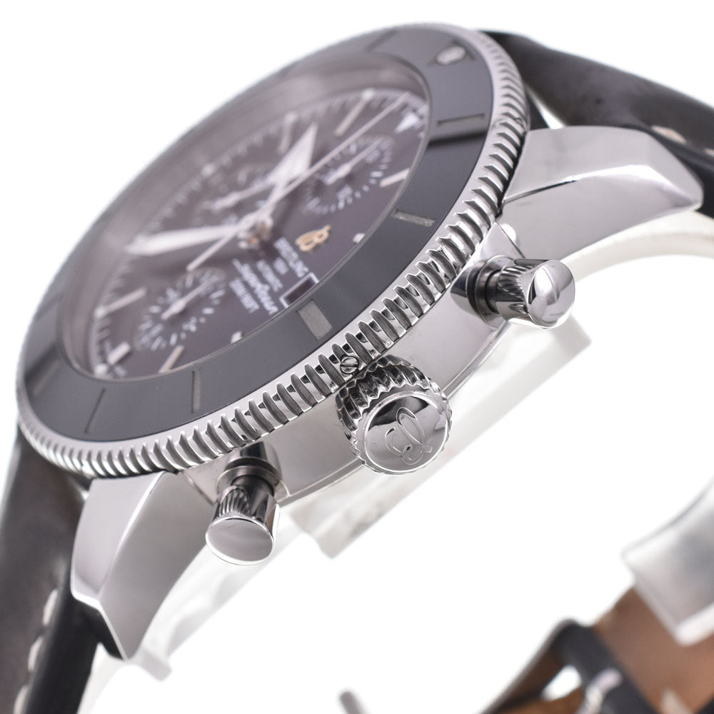 with paper BREITLING Super Ocean Heritage 2 A13312 Chronograph Date black Dial Automatic Men's
 Watch Q#143677