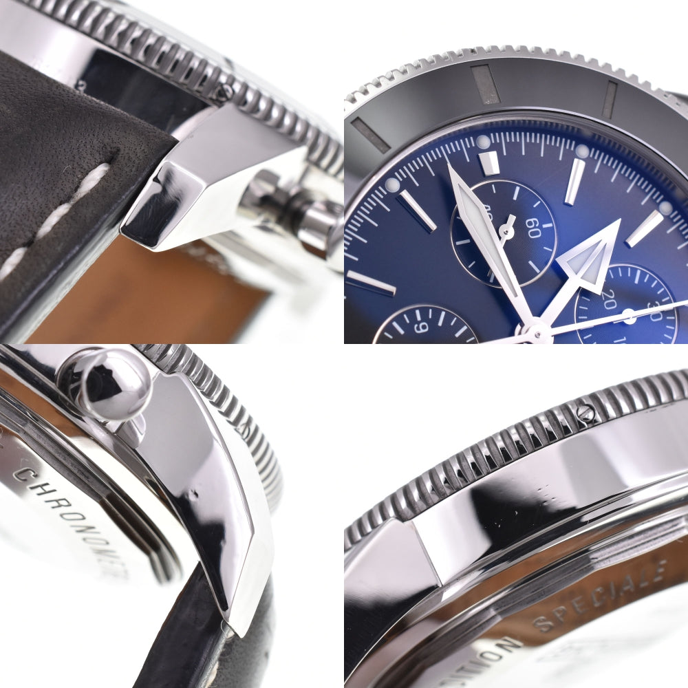 with paper BREITLING Super Ocean Heritage 2 A13312 Chronograph Date black Dial Automatic Men's
 Watch Q#143677