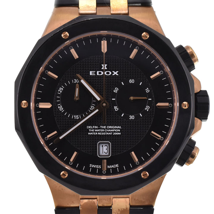 EDOX delphine original 10110-357RNCA-NIR Chronograph Date black Dial Quartz Men's
 Watch R#143679