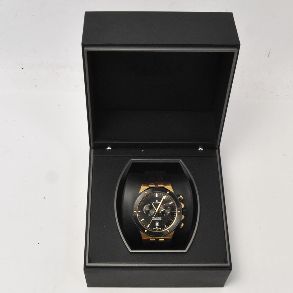 EDOX delphine original 10110-357RNCA-NIR Chronograph Date black Dial Quartz Men's
 Watch R#143679