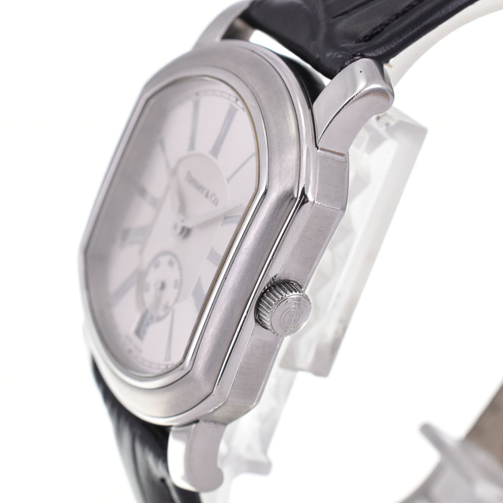 with paper TIFFANY&Co. Mark coupe 17089382 Small second date Silver Dial Quartz Men's
 Watch P#143680
