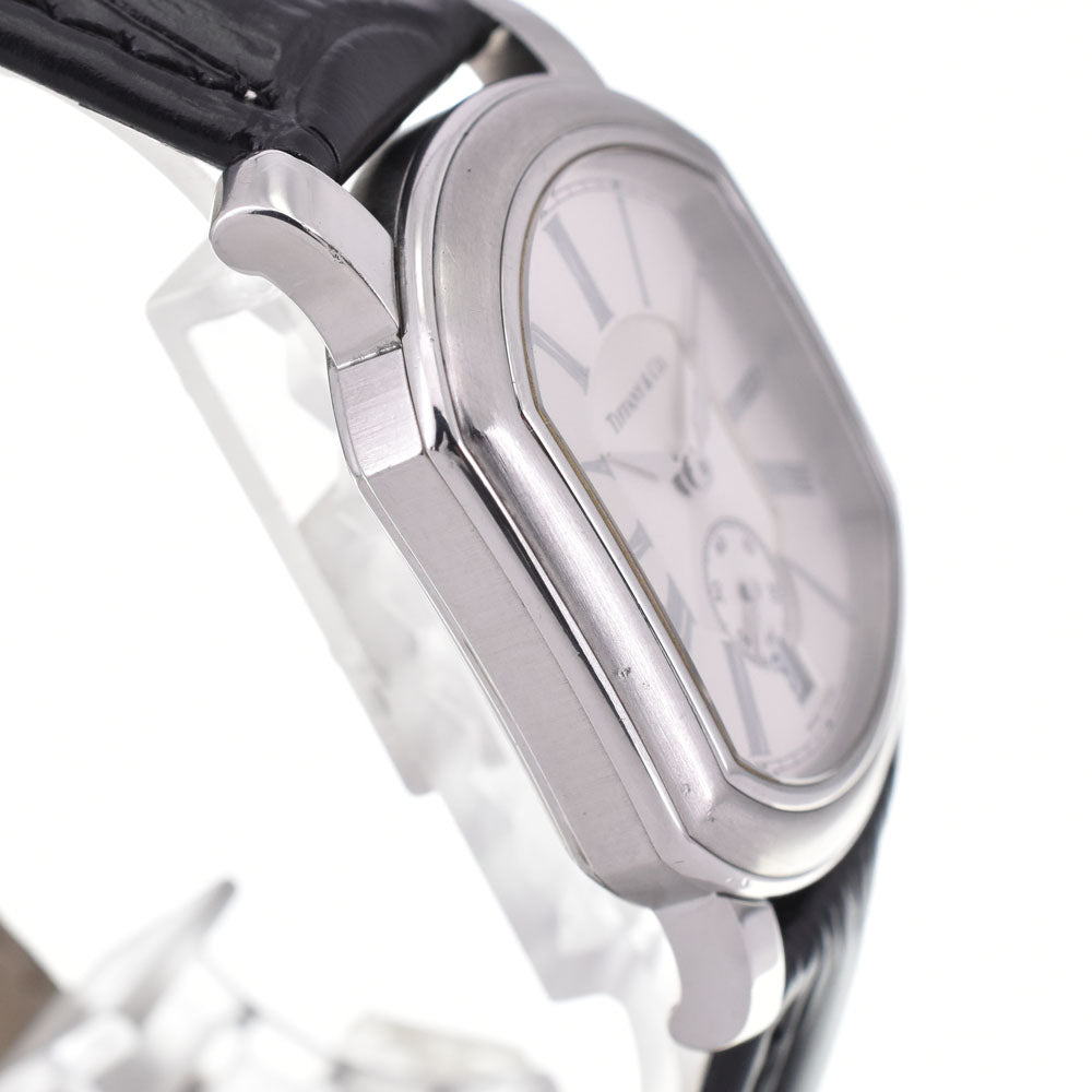 with paper TIFFANY&Co. Mark coupe 17089382 Small second date Silver Dial Quartz Men's
 Watch P#143680