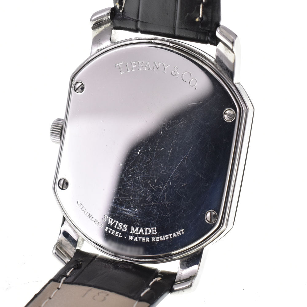 with paper TIFFANY&Co. Mark coupe 17089382 Small second date Silver Dial Quartz Men's
 Watch P#143680