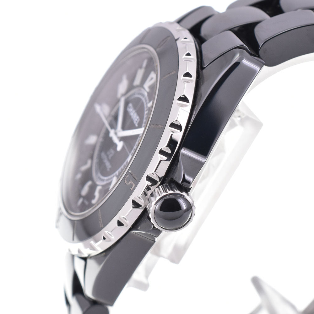 with paper CHANEL J12 H0685 Date black ceramic black Dial Automatic Men's
 Watch B#143681