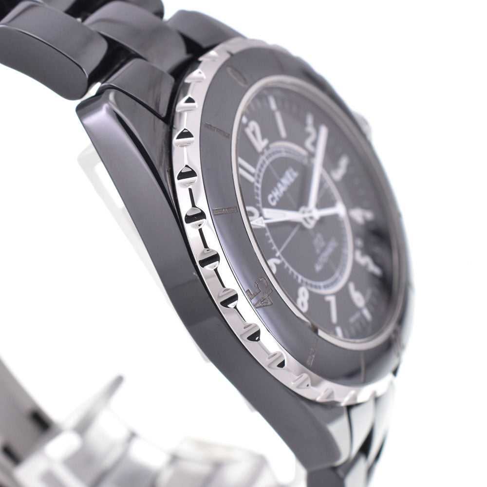 with paper CHANEL J12 H0685 Date black ceramic black Dial Automatic Men's
 Watch B#143681