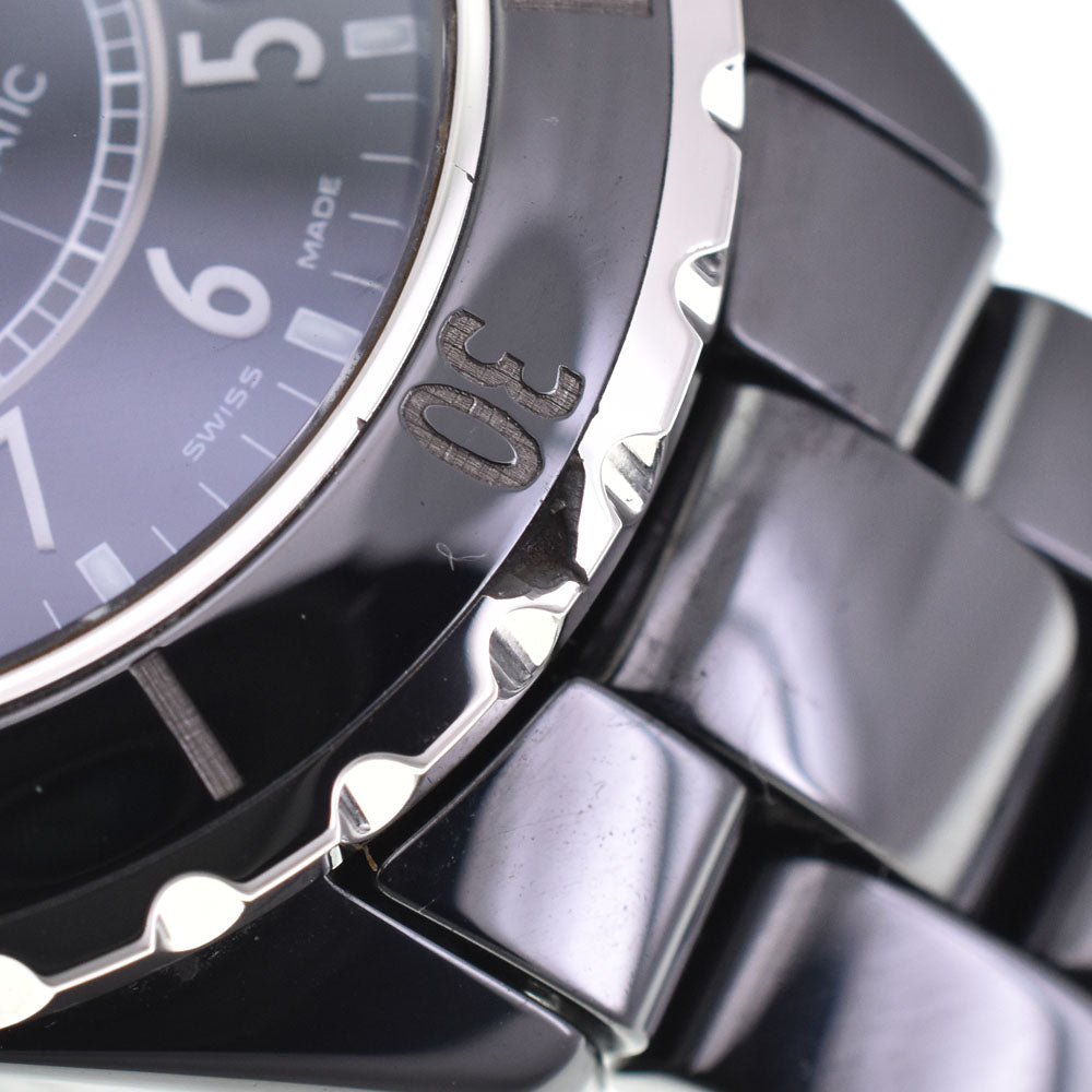 with paper CHANEL J12 H0685 Date black ceramic black Dial Automatic Men's
 Watch B#143681