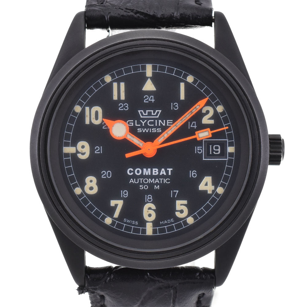 GLYCINE Combat 50M-3787 Date black Dial Automatic Men's
 Watch Q#143682