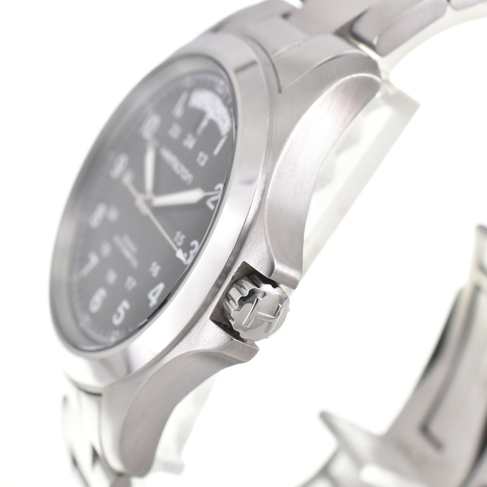 with paper HAMILTON Khaki king H644550 Day date black Dial Automatic Men's
 Watch R#143687