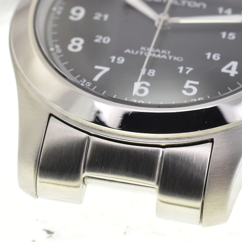 with paper HAMILTON Khaki king H644550 Day date black Dial Automatic Men's
 Watch R#143687