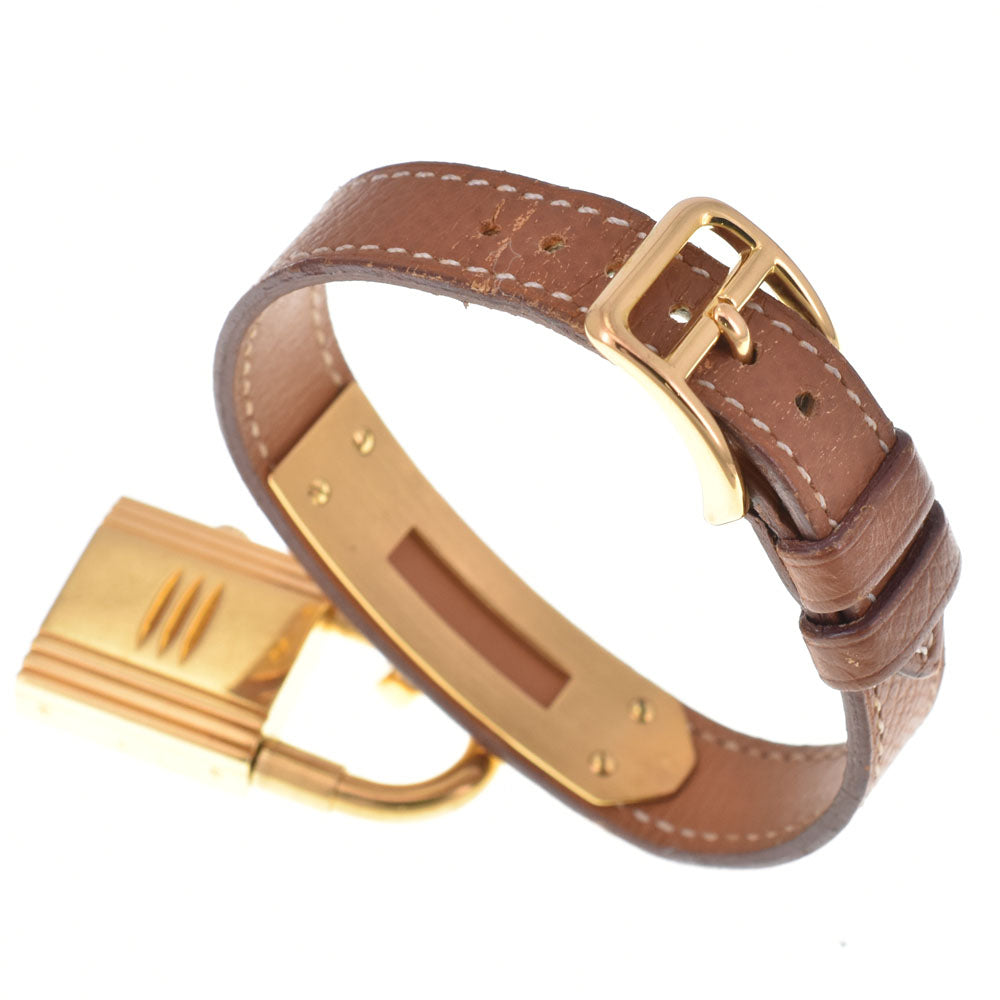 with paper HERMES Kelly watch Gold Plated / Leather gold Dial Quartz Ladies
 Watch A#143689