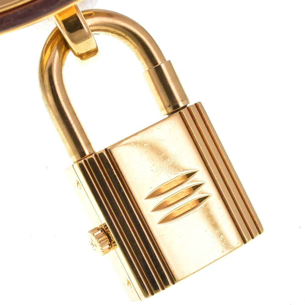 with paper HERMES Kelly watch Gold Plated / Leather gold Dial Quartz Ladies
 Watch A#143689