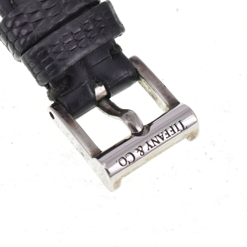 TIFFANY&Co. Atlas S0640 SV 925 / Leather Silver Dial Quartz Ladies
 Watch R#143690