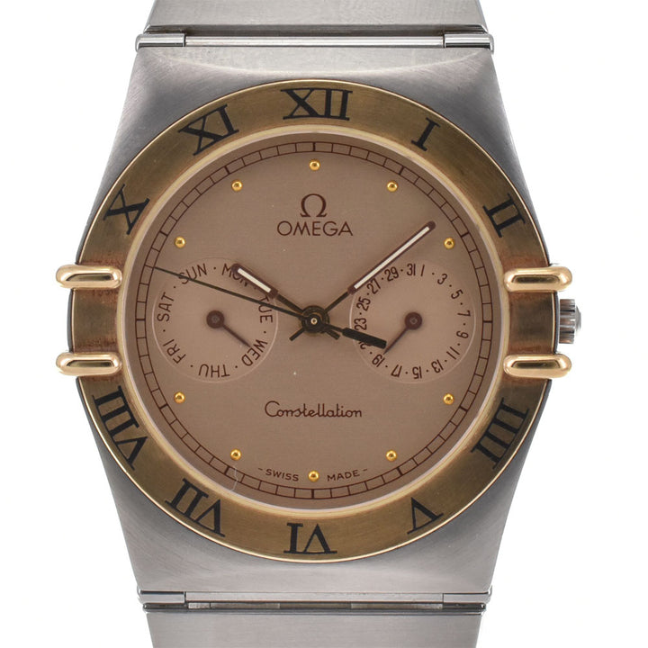 OMEGA Constellation day-date YG Flat Bezel gold Dial Quartz Men's
 Watch R#143692