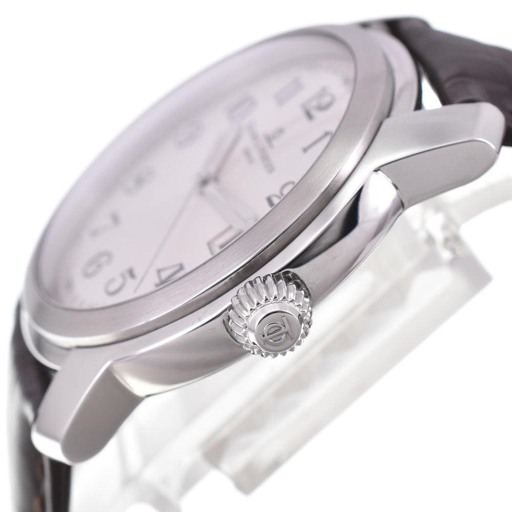 with paper Baume & Mercier Kay Platn MV045214 Date Silver Dial Quartz Men's
 Watch A#143694