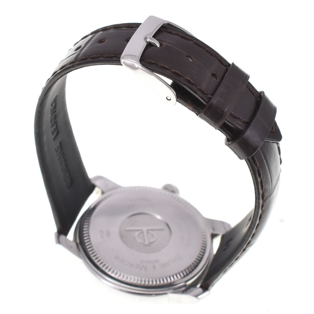 with paper Baume & Mercier Kay Platn MV045214 Date Silver Dial Quartz Men's
 Watch A#143694