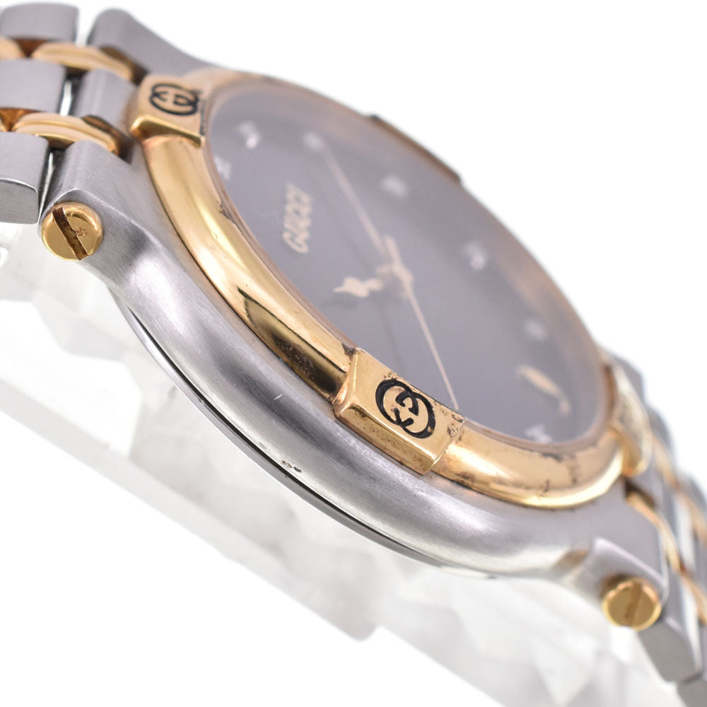 GUCCI 9000M 11P Diamond black Dial Quartz Men's
 Watch A#143697