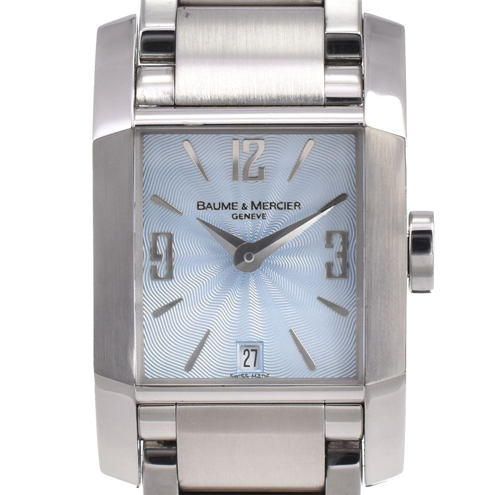 with paper Baume & Mercier Diamant Date 65488/M0A08572 Crown1P Diamond Light blue Dial Quartz Ladies
 Watch A#143699