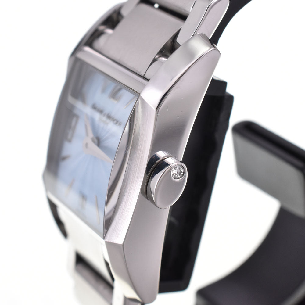 with paper Baume & Mercier Diamant Date 65488/M0A08572 Crown1P Diamond Light blue Dial Quartz Ladies
 Watch A#143699