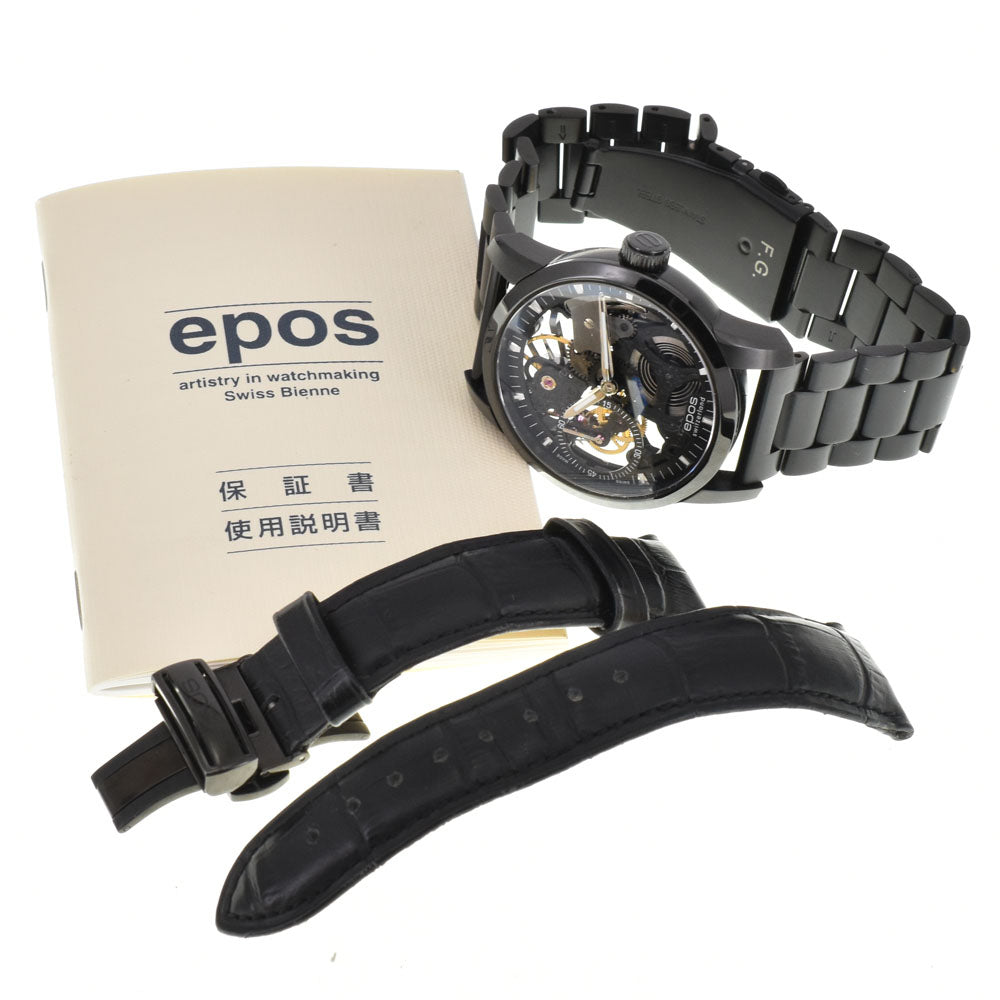 with paper EPOS Emotion skeleton black Dial Hand Winding Men's
 Watch R#143702