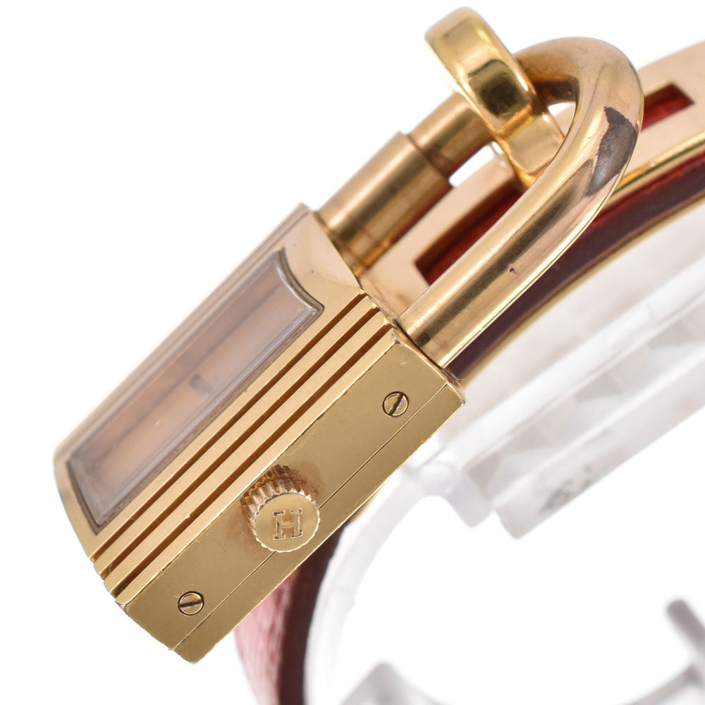 HERMES Kelly watch KE1.201 Gold Plated / Leather gold Dial Quartz Ladies
 Watch R#143704