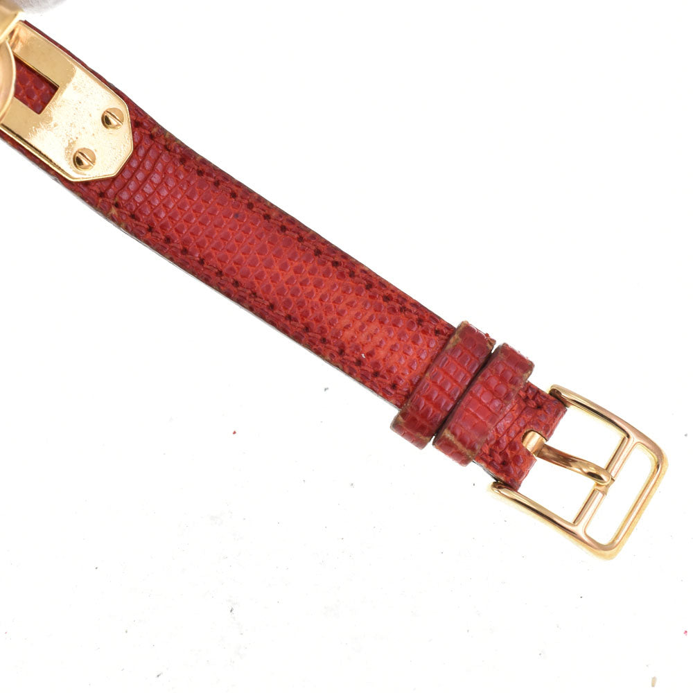 HERMES Kelly watch KE1.201 Gold Plated / Leather gold Dial Quartz Ladies
 Watch R#143704