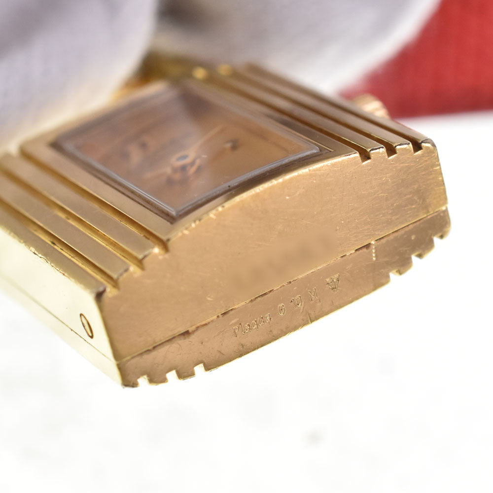 HERMES Kelly watch KE1.201 Gold Plated / Leather gold Dial Quartz Ladies
 Watch R#143704