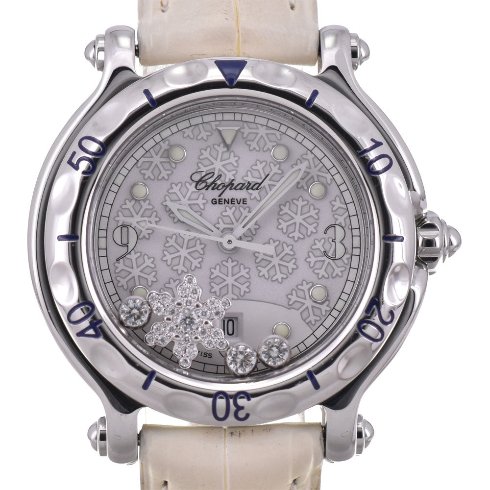 Chopard Happy sport snowflake diamond 27/8949 white Dial Quartz Ladies
 Watch Q#143705