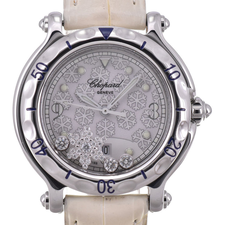 Chopard Happy sport snowflake diamond 27/8949 white Dial Quartz Ladies
 Watch Q#143705