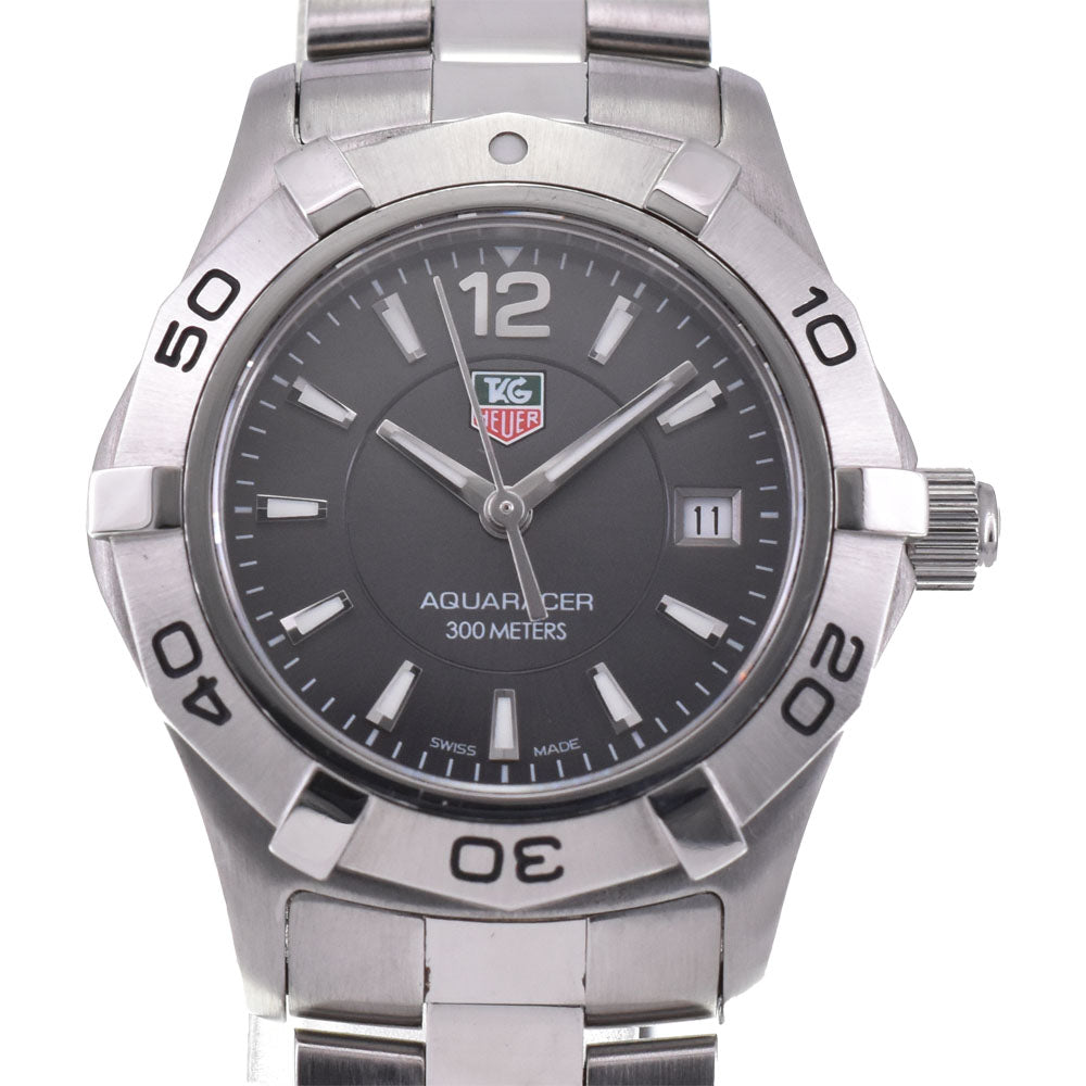 with paper TAG HEUER Aqua racer WAF141E Date gray Dial Quartz Ladies
 Watch Q#143708