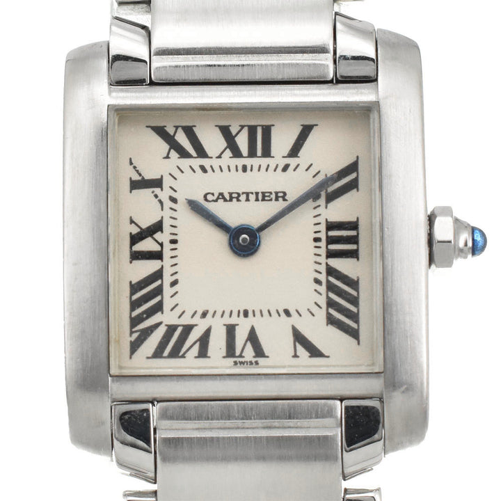 CARTIER Tank francaise SM W51008Q3 Ivory Dial Quartz Ladies
 Watch R#143711