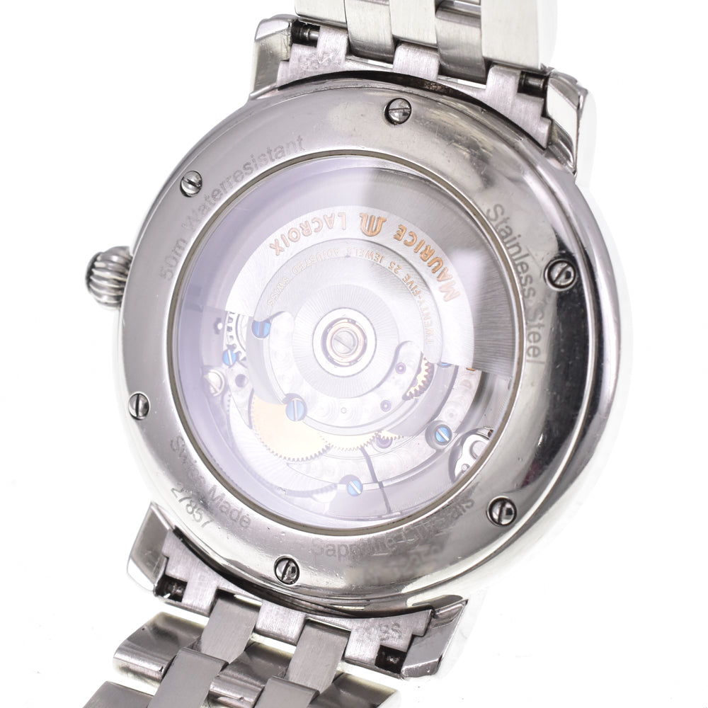 with paper MAURICE LACROIX Masterpiece 27857 Pointer Day Date black Dial Automatic Men's
 Watch E#143713