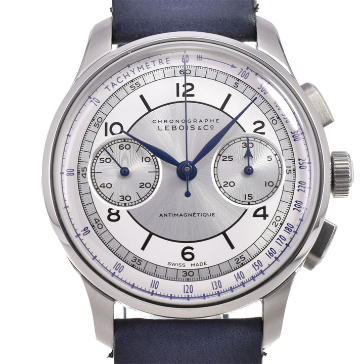 with paper LEBOIS & Co Heritage Chronograph 324.442 Silver Dial Hand Winding Men's
 Watch R#143714