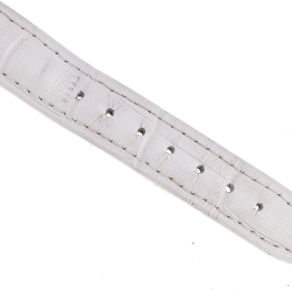 HERMES H watch HH1.201 Gold Plated / Leather white Dial Quartz Ladies
 Watch R#143716