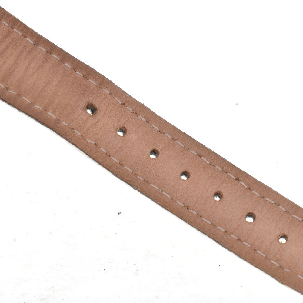 HERMES H watch HH1.201 Gold Plated / Leather white Dial Quartz Ladies
 Watch R#143716