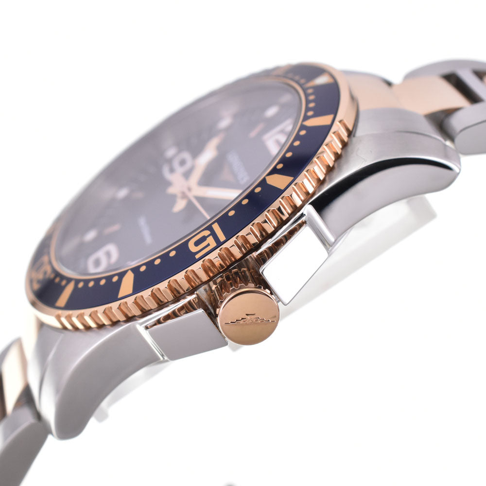 with paper LONGINES Hydro Conquest L3.740.3.98.7 300m date blue Dial Quartz Men's
 Watch R#143717