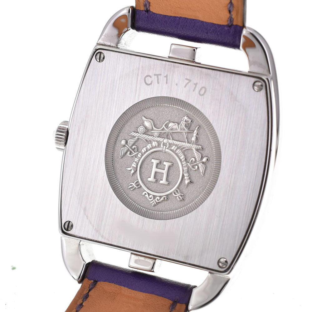HERMES Cape Cod CT1.710 Date Double Tour Stainless Steel/Leather white Dial Quartz Unisex
 Watch R#143721