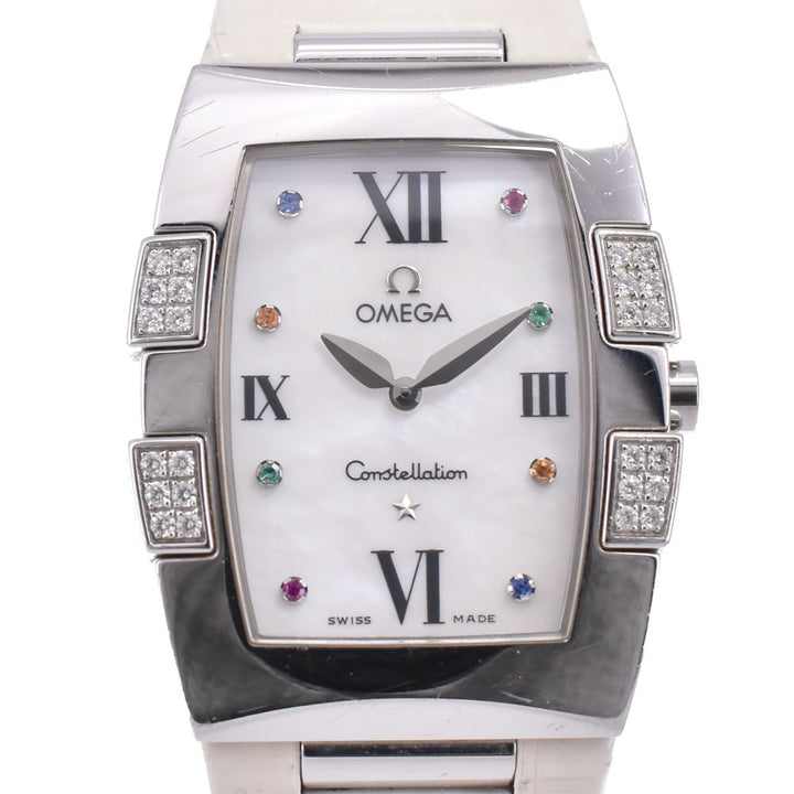 with paper OMEGA Constellation 1886.79.36 8P diamond White shell Dial Quartz Ladies
 Watch R#143723