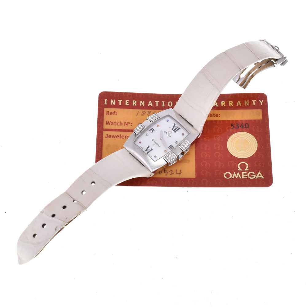 with paper OMEGA Constellation 1886.79.36 8P diamond White shell Dial Quartz Ladies
 Watch R#143723
