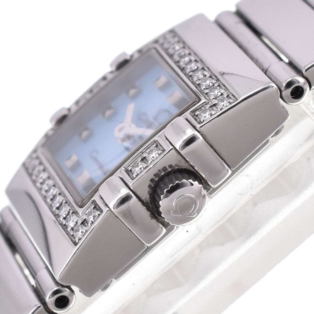 OMEGA Constellation Carre Mini 1537.74 Diamond Bezel Blue shell Dial Quartz Ladies
 Watch R#143724
