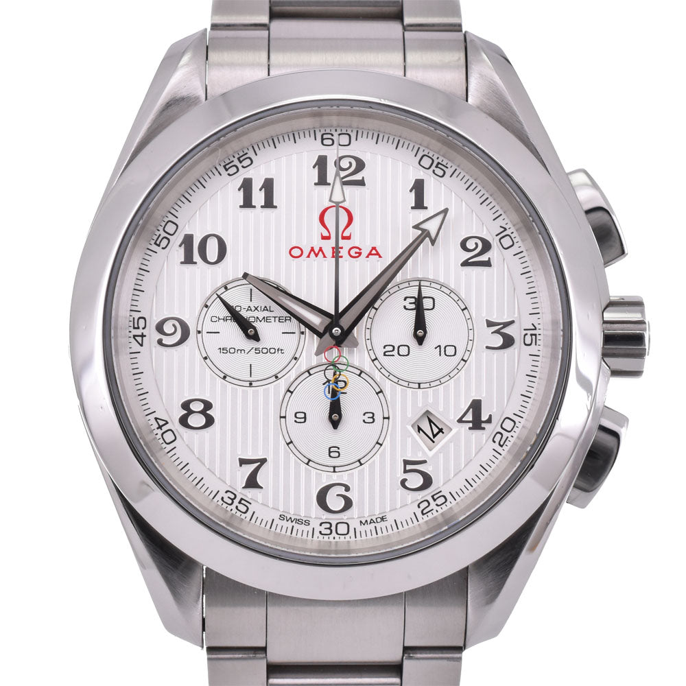 with paper OMEGA Seamaster Aqua Terra 231.10.44.50.02.001 Olympic collection Silver Dial Automatic Men's
 Watch R#143725