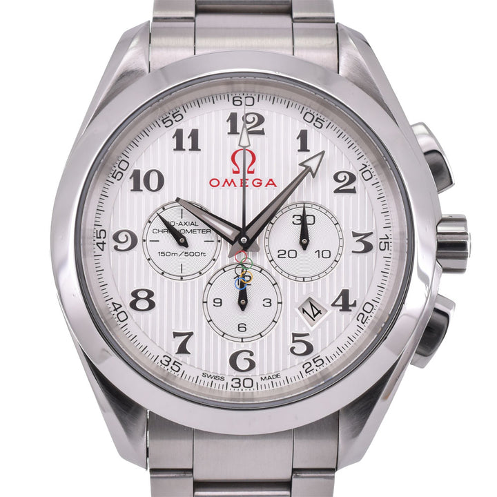 with paper OMEGA Seamaster Aqua Terra 231.10.44.50.02.001 Olympic collection Silver Dial Automatic Men's
 Watch R#143725