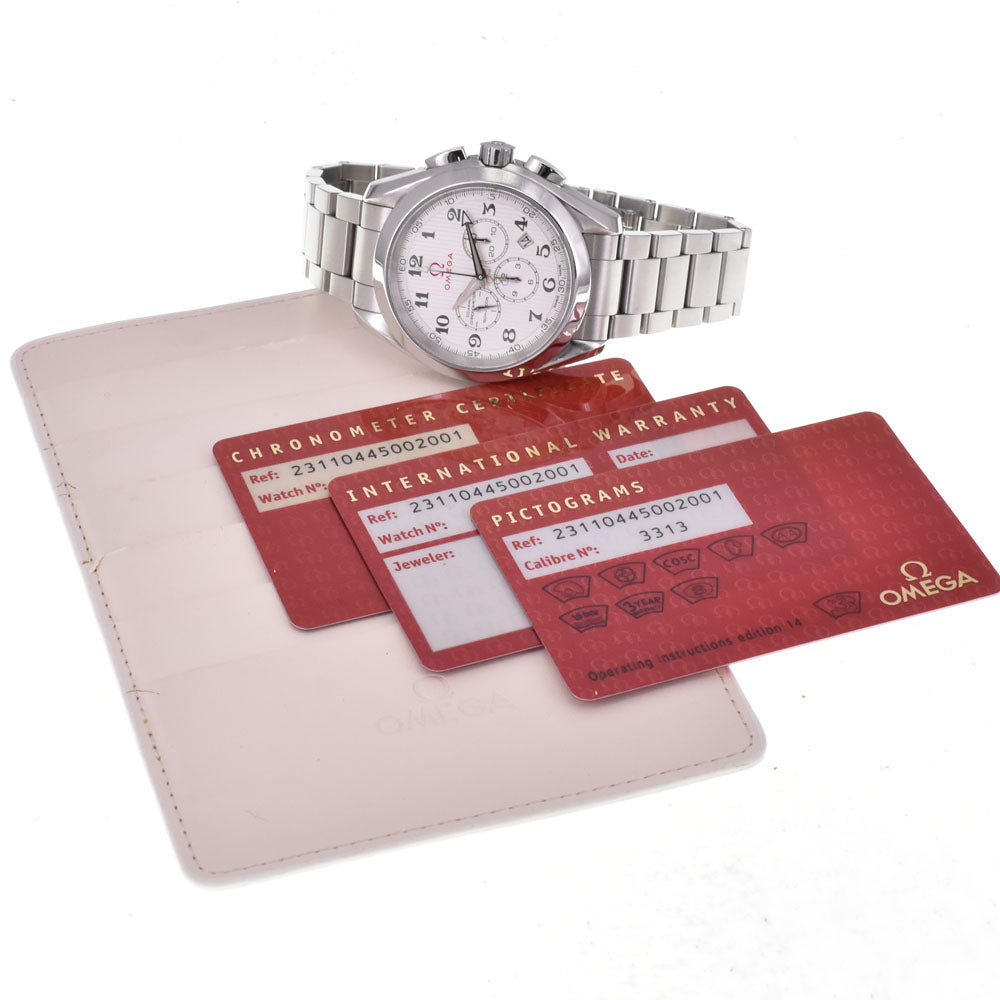 with paper OMEGA Seamaster Aqua Terra 231.10.44.50.02.001 Olympic collection Silver Dial Automatic Men's
 Watch R#143725