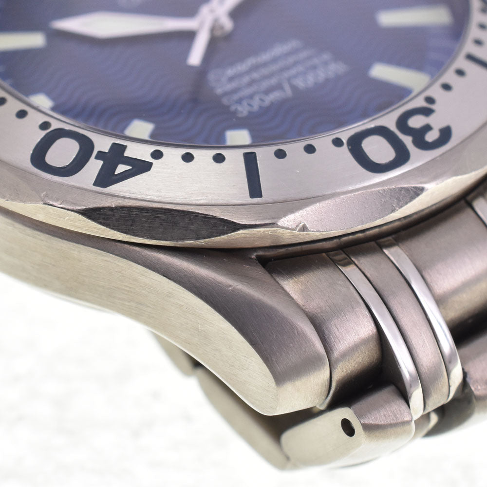 with paper OMEGA Seamaster 300M 2231.80 titanium blue Dial Automatic Men's
 Watch P#143726