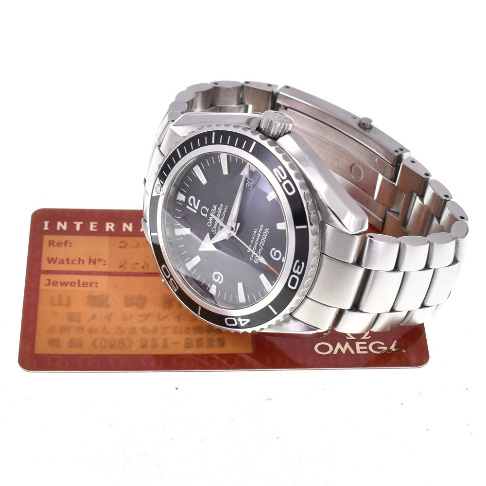 with paper OMEGA Seamaster Planet Ocean 600 2200.50 CO-AXIAL black Dial Automatic Men's
 Watch R#143727