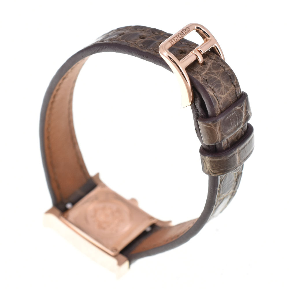 HERMES H watch mini HH1.171b diamond White shell Dial Quartz Ladies
 Watch R#143728