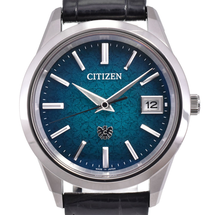 with paper CITIZEN The Citizen Hydrangea AQ4100-22W Eco-Drive, limited to 300 pieces worldwide green Dial Solar Men's
 Watch Q#143733
