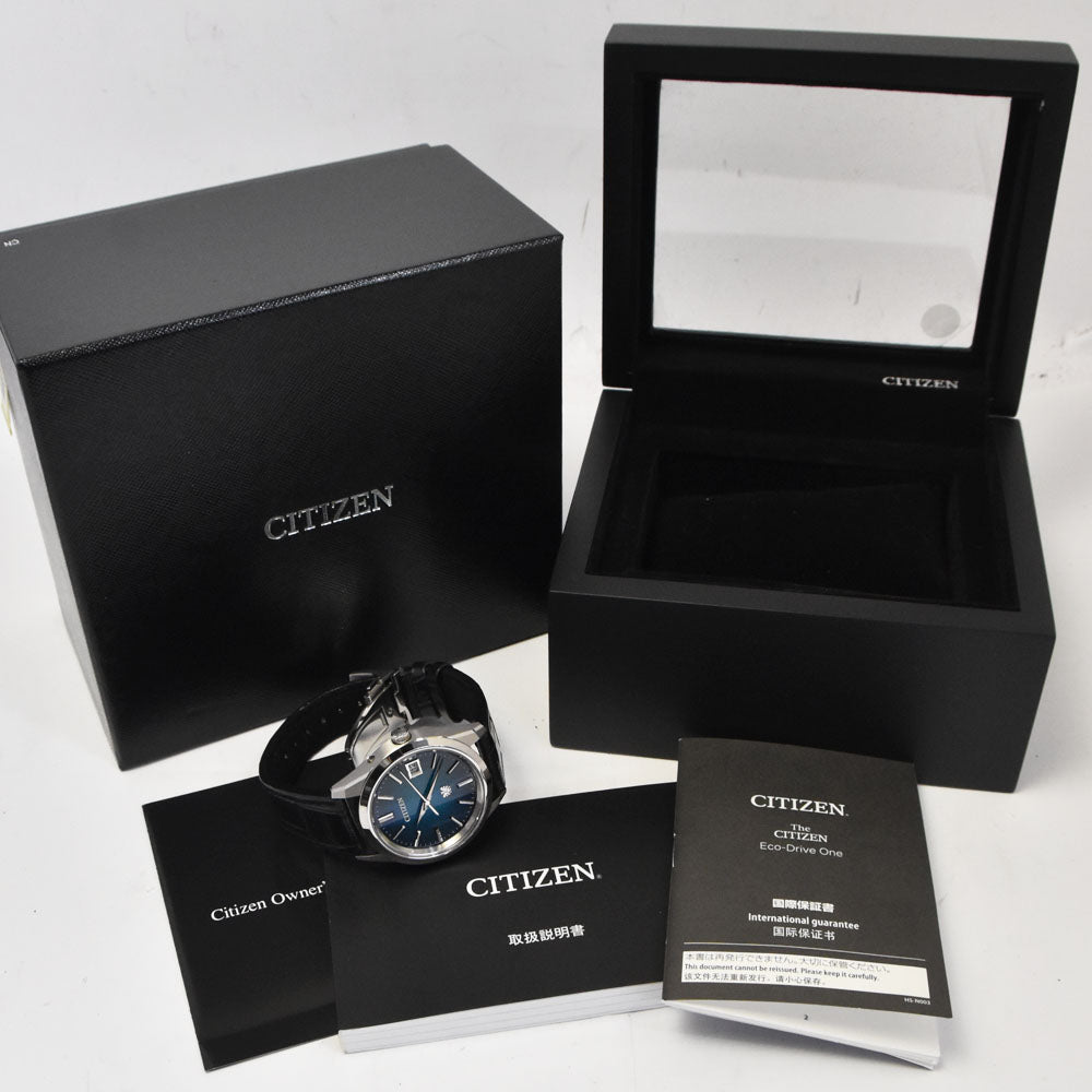 with paper CITIZEN The Citizen Hydrangea AQ4100-22W Eco-Drive, limited to 300 pieces worldwide green Dial Solar Men's
 Watch Q#143733
