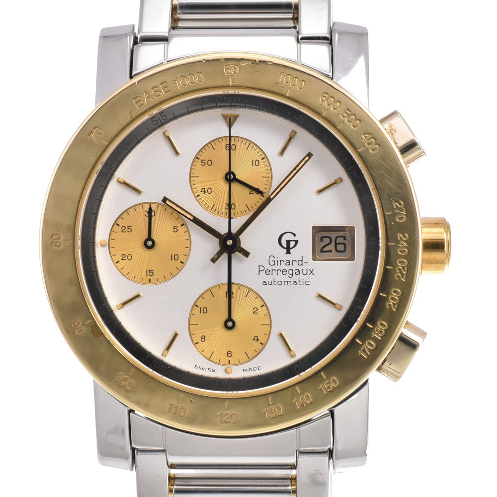 GIRARD-PERREGAUX Gold Plated7000 Chronograph Ref.7000GBM Date Stainless Steel / YG Silver / Gold Dial Automatic Men's
 Watch A#143736