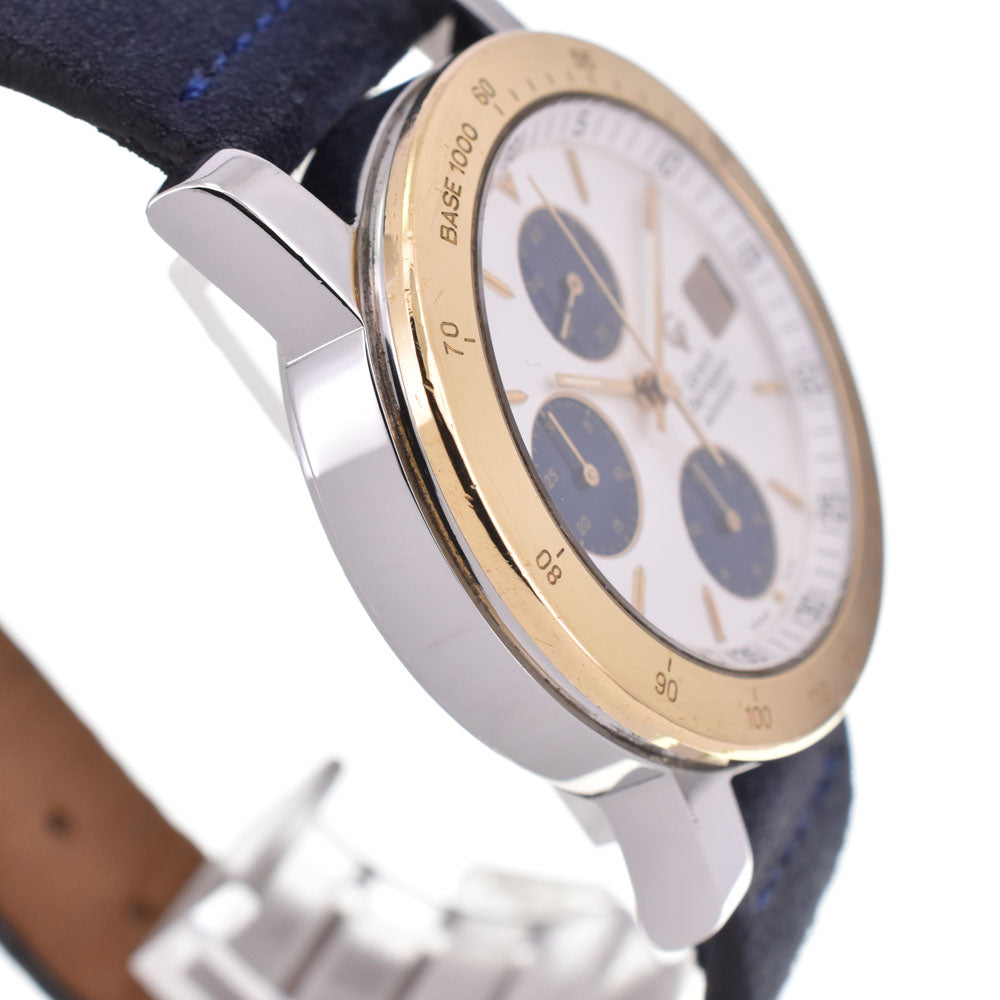 GIRARD-PERREGAUX Gold Plated7000 Chronograph Ref.7000 Date YG bezel White / Navy Dial Automatic Men's
 Watch R#143737